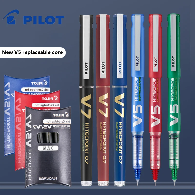 Pilot Pen V5 - Canetas rollerball recarregáveis piloto v5/v7, material
