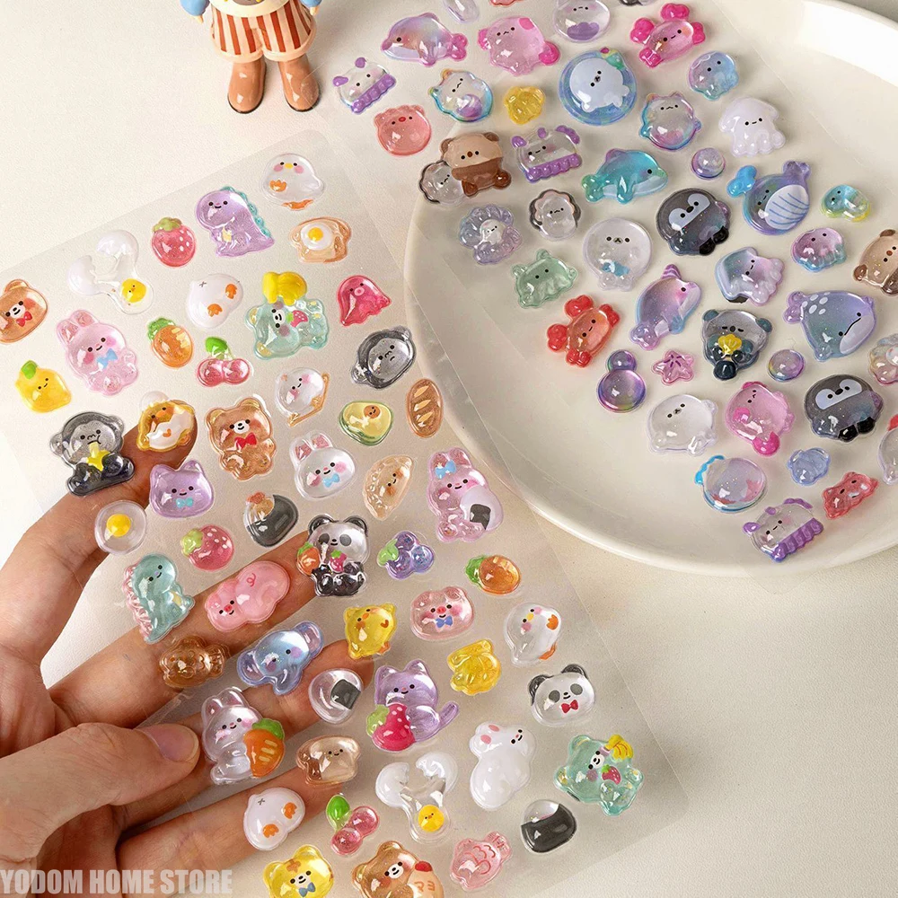Embellishments For Scrapbooking - 4 Peças de Adesivos Criativos 3D