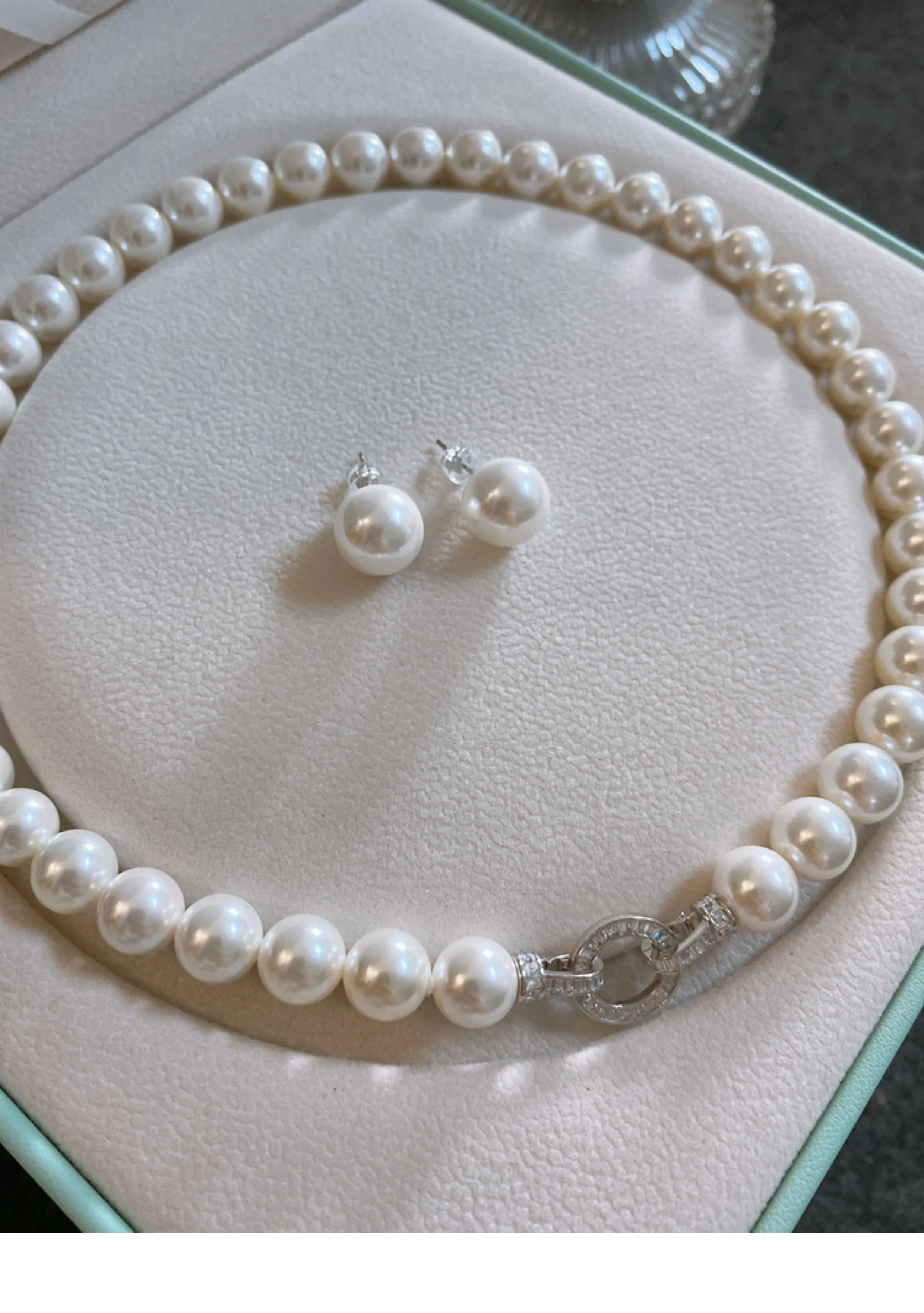 Pearl Trim Chain - Lindo AAAA++9-10mm 10-11mm Natural Rodada Akoya