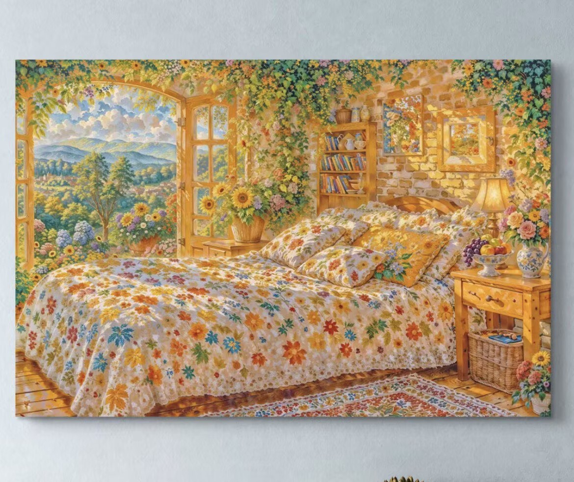 Embroidery Craft - Kit de Bordado Ponto Cruz Impresso