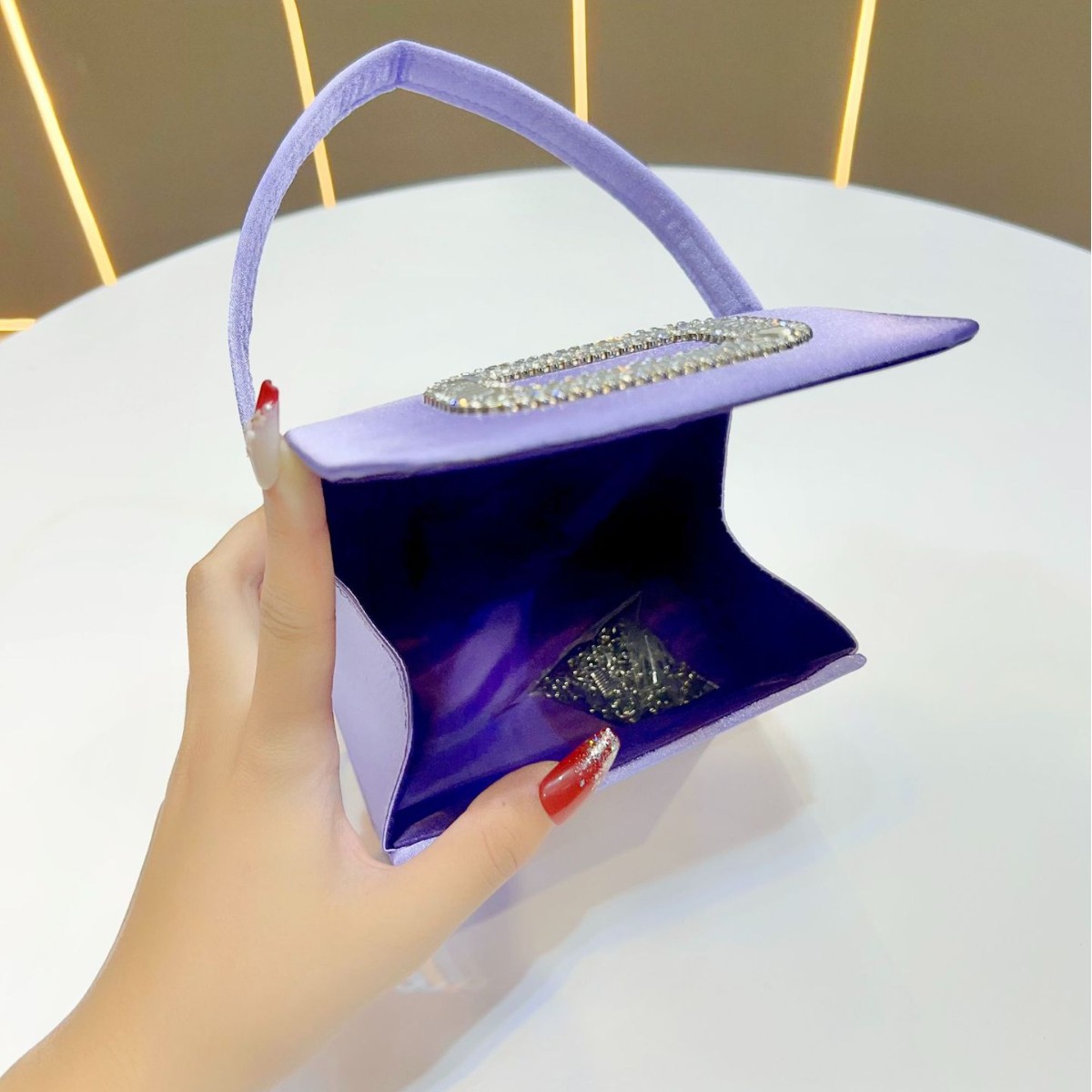 Luxo mini quadrado bolsa femin - Tassel Fringe Trim avaliação e preço