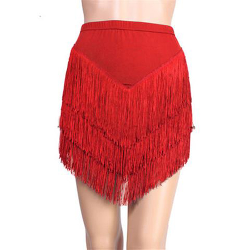 Nova moda saia de dança latina - Tassel Fringe Trim avaliação e preço