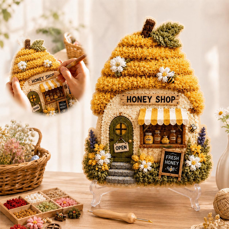Kit DIY de Arte Poke 3D Casa C - Embroidery Craft avaliação e preço