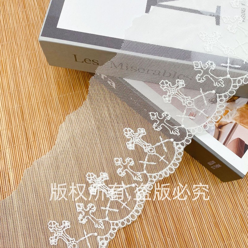 Renda de Fibra de Leite com Ac - Elastic Lace Trim avaliação e preço