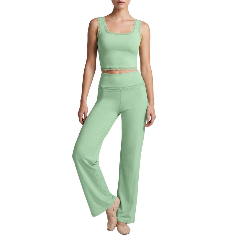 Conjunto de roupa de ioga e de - Elastic Lace Trim avaliação e preço