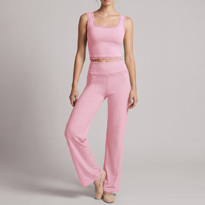 Conjunto de roupa de ioga e de - Elastic Lace Trim avaliação e preço