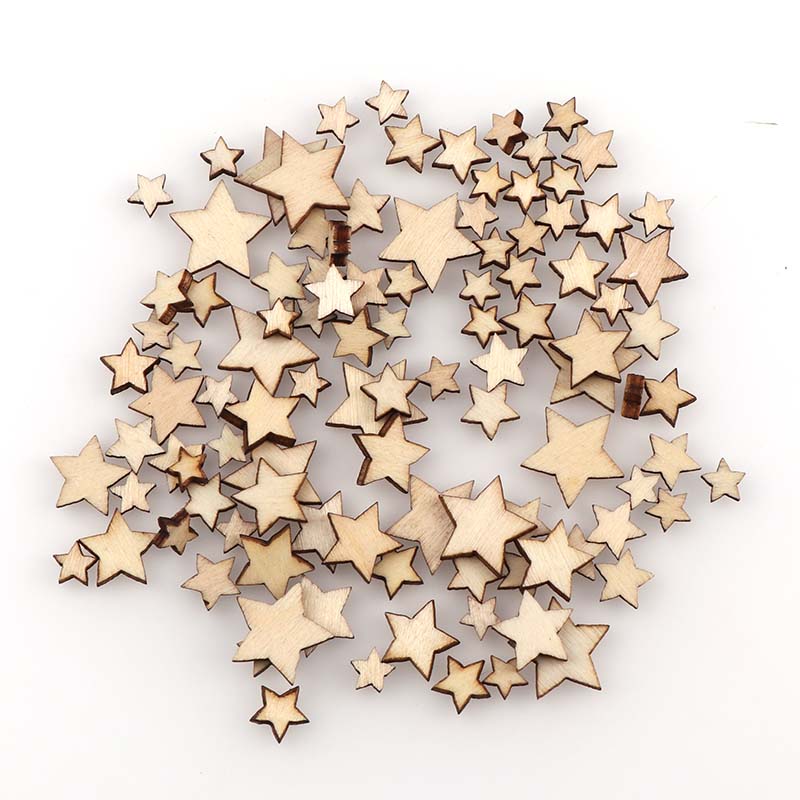 100 pçs tamanho diy pentagrama - Embellishments For Scrapbooking avaliação e preço