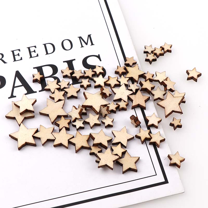 100 pçs tamanho diy pentagrama - Embellishments For Scrapbooking avaliação e preço