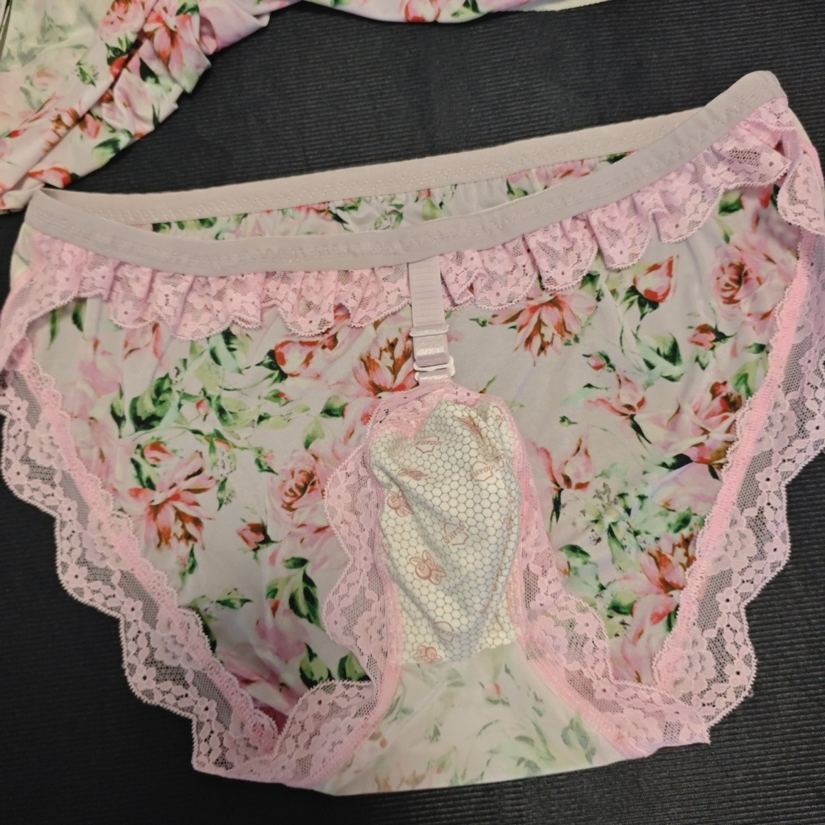 Cuecas masculinas florais, fei - Elastic Lace Trim avaliação e preço